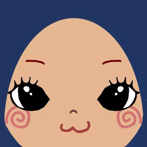 Custom square face avatar example with simple profile icon details